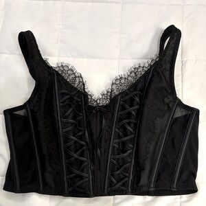 NWT Victorias Secret Corset Top in Black